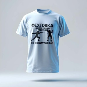 Fencing Friendship Tee
