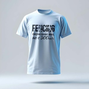 “Fencing – Like Chess, but at 300 km/h” T-Shirt - Fencing Fan Shirt